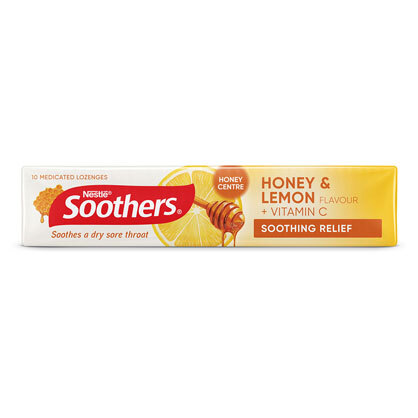 Allens Soothers Honey and Lemon Medicated Lozenges with Vitamin C