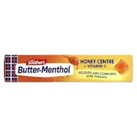 Allens Butter Menthol Stick Honey 40g Soothing Throat Candy