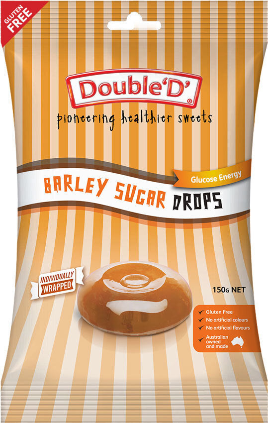 Double D Barley Sugar Drops Glucose Energy 150g