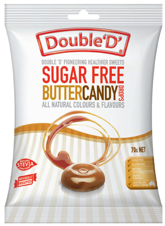 Double D Sugar Free Butter Candy Drops 70g
