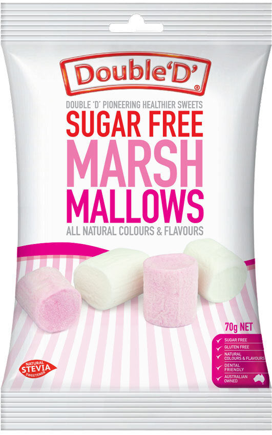 Double D Sugar Free Marsh Mallows 70g