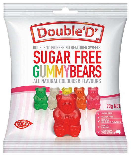 Double D Sugar Free Gummy Bears 90g
