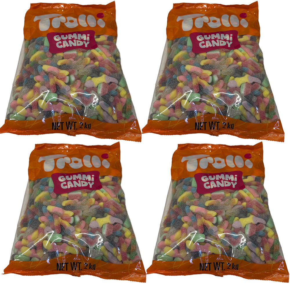 Trolli Sour Mates Gummi Candy 4 Pack 8kg Bulk Bag Sour Chewy Sweets