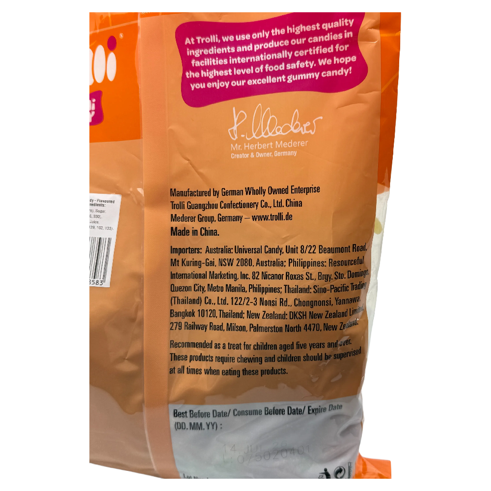 Trolli Sour Octopus 1.5 kg Bulk Candy Lolly Bag