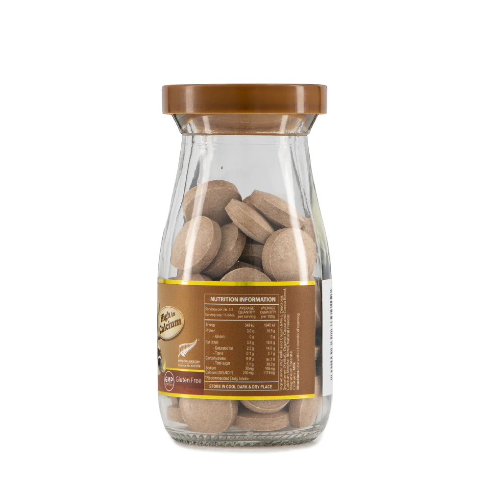 Moo Chews Creamy Chocolate Calcium Milk Bites Healthy Kids Snacks Jar 48