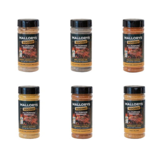 Mallorys Jerky BBQ Marinade Rub 6 Pack Ultimate Flavour Hit (for Human Consumption)