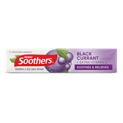 Allens Soothers Blackcurrant Lozenges  with Vitamin C for Throat Relief