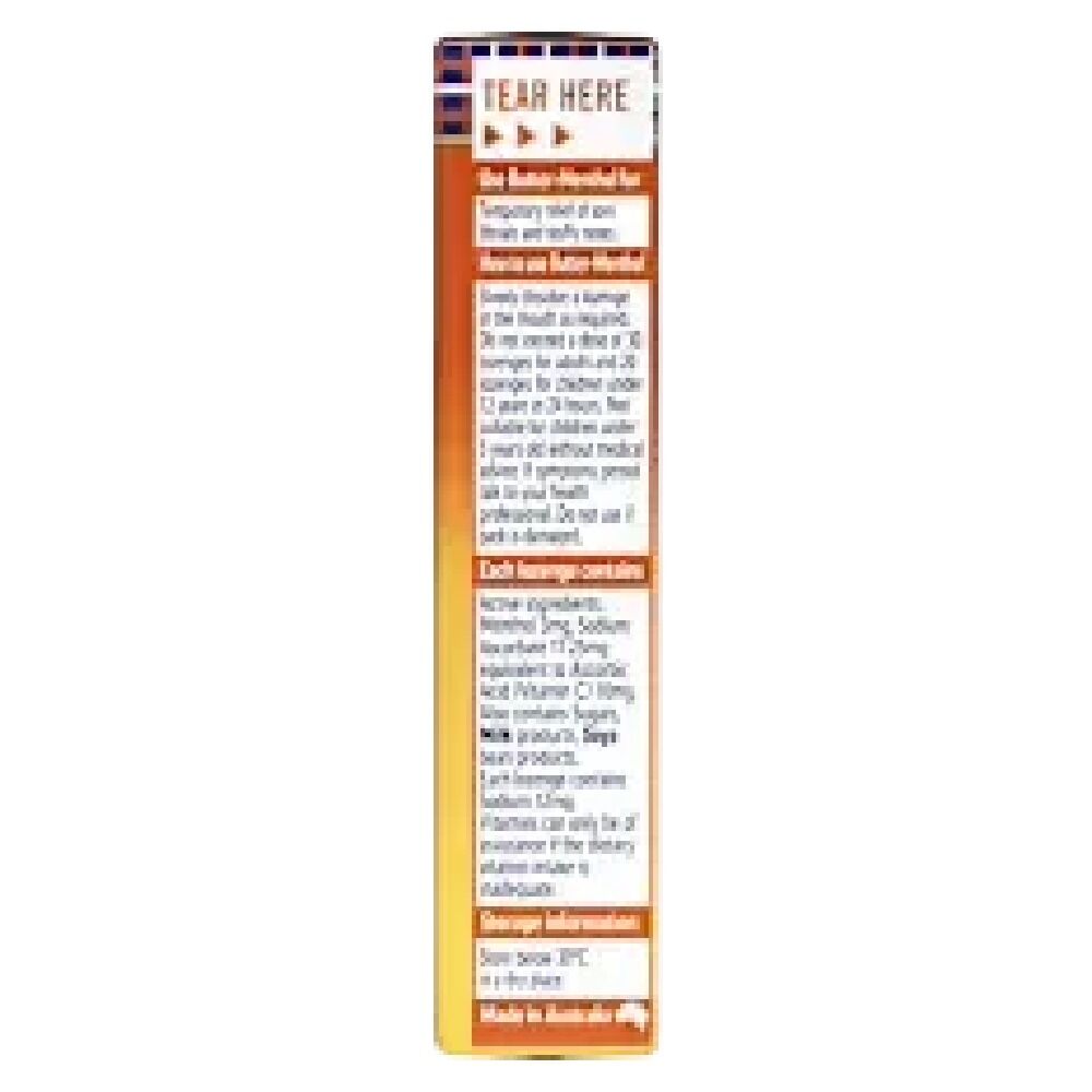 Allens Butter Menthol Stick Honey 40g Soothing Throat Candy