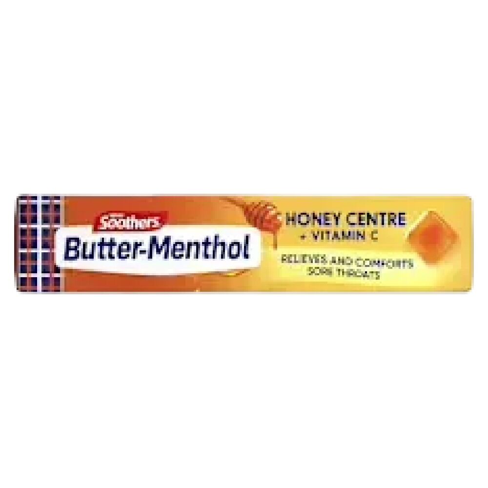 Allens Butter Menthol Stick Honey 40g Soothing Throat Candy