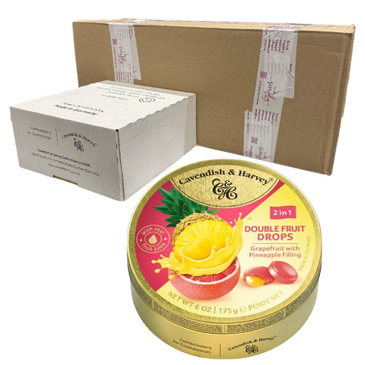 Cavendish and Harvey Double Fruit Drop Grapefruit Filled with Pineapple 175g x50