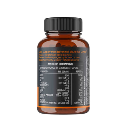 Buderim Ginger Bioactive Ginger Plus Super Powder Capsules Jar of 30