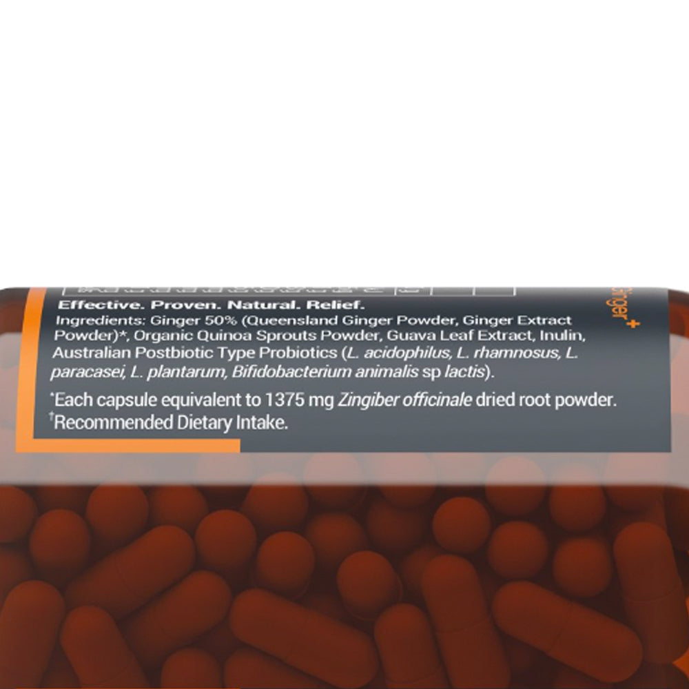 Buderim Ginger Bioactive Ginger Plus Super Powder Capsules Jar of 30
