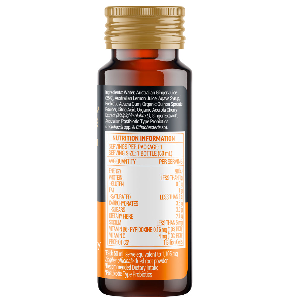 Buderim Ginger Bioactive Ginger Plus Shot Bottle 50ml