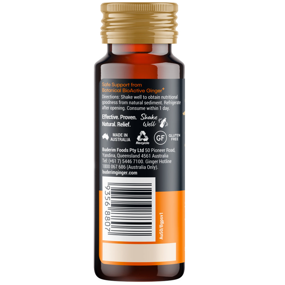 Buderim Ginger Bioactive Ginger Plus Shot Bottle 50ml