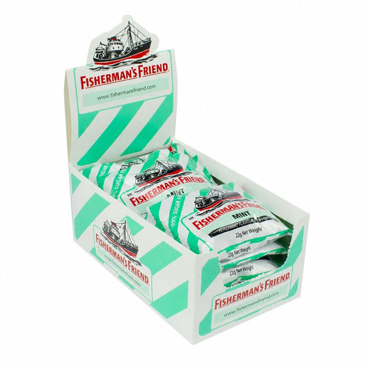 Fishermans Friend Peppermint Sugar Free Lozenges 22g Display of 12