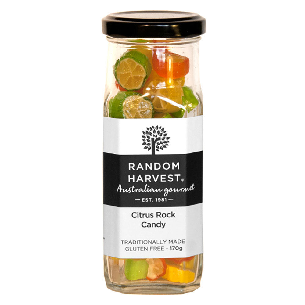 Random Harvest Citrus Rock Candy 170g – Travel Sweets