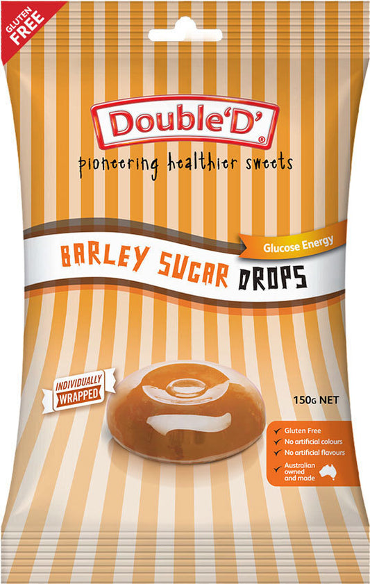 Double D Barley Sugar Drops Glucose Energy 150g