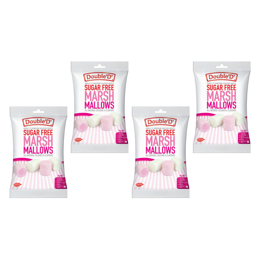 Double D Sugar Free Marshmallows 70g Bundle of 4