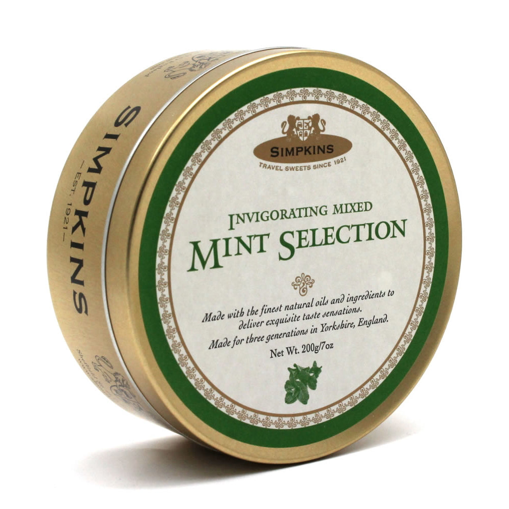 Simpkins Mint Selection Drops 200g Tin Sweets Candy Lollies