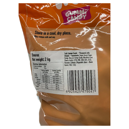 Trolli Dino Rex 2kg Bulk Candy Lolly Bag