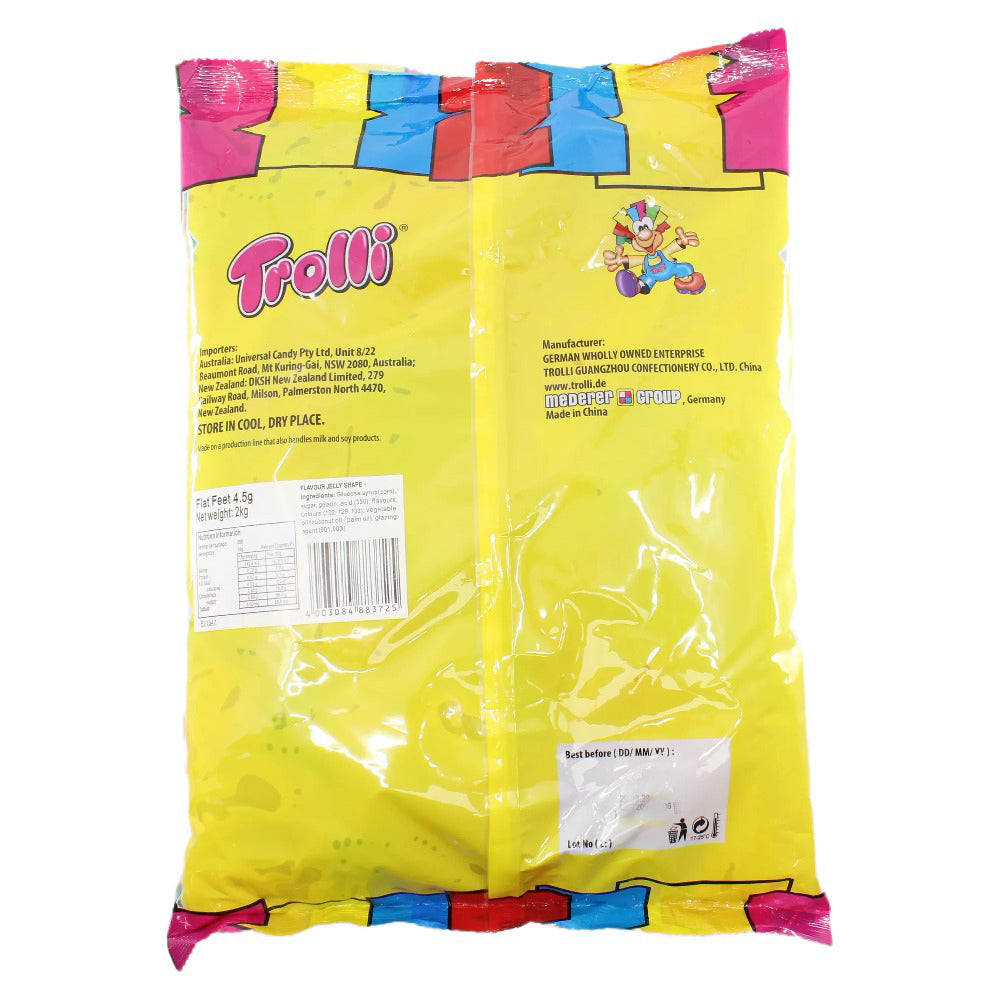 Trolli Flat Feet Candy Lollies Sweets Bulk Pack 2kg