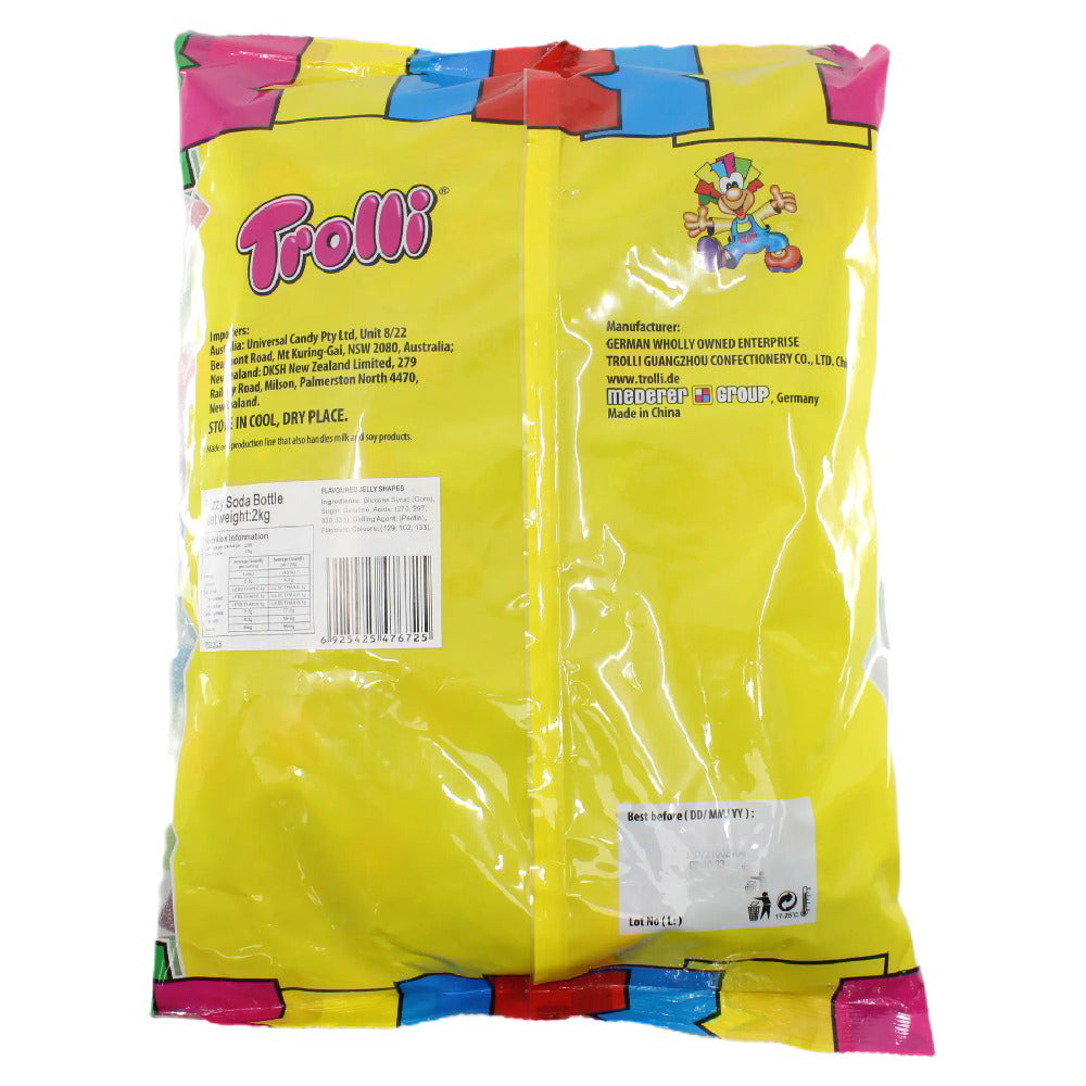 Trolli Fizzy Soda Bottles Candy Lollies Sweets Bulk Pack 2kg
