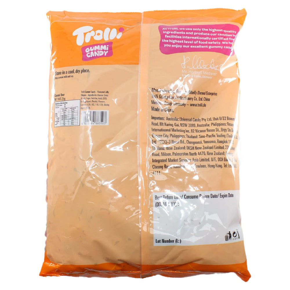 Trolli Gummi Bears Candy Lollies Sweets Bulk Pack 2kg