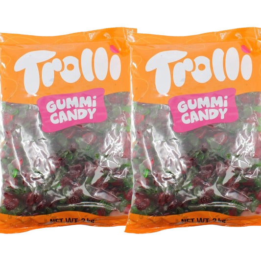Trolli Oiled Strawberries Candy Lollies Sweets Bulk Pack 2x 2kg Value Pack