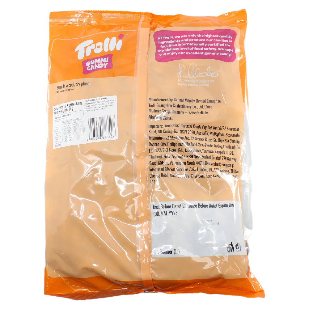 Trolli Sour Cola Bottles Candy Lollies Sweets Bulk Pack 2kg