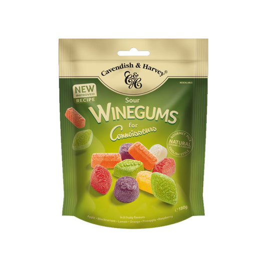 Cavendish and Harvey Sour Winegums for Connoisseurs 180g