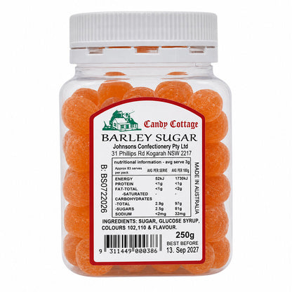 Candy Cottage Barley Sugar 250gm Old Fashioned Lollies Sweets