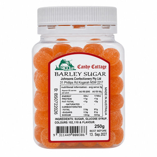 Candy Cottage Barley Sugar 250gm Old Fashioned Lollies Sweets