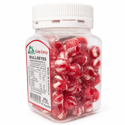 Candy Cottage Bullseyes 6 x 250g Old Style Peppermint Lollies Set