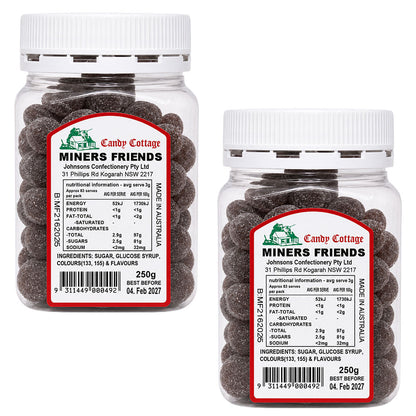 Candy Cottage Miners Friends Old Fashioned Lollies 2 x 250g Pack