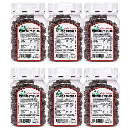 Candy Cottage Miners Friends 6 x 250g Old Style Lollies Set Ausstralian