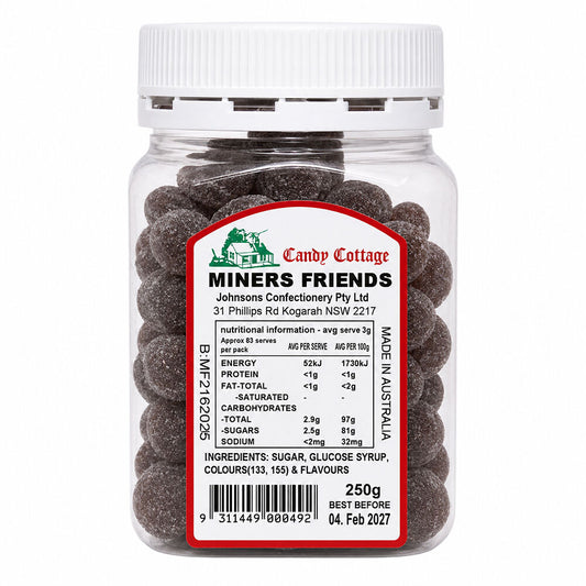 Candy Cottage Miners Friends 250gm Old Fashioned Lollies Sweets