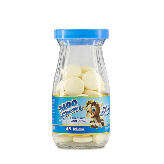 Moo Chews Milk Calcium Milk Bites Healthy Kids Snacks Jar 48