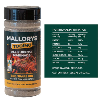 Mallorys Jerky BBQ Marinade Rub 6 Pack Ultimate Flavour Hit (for Human Consumption)