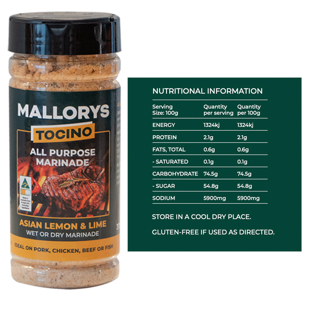 Mallorys Jerky BBQ Marinade Rub 6 Pack Ultimate Flavour Hit (for Human Consumption)