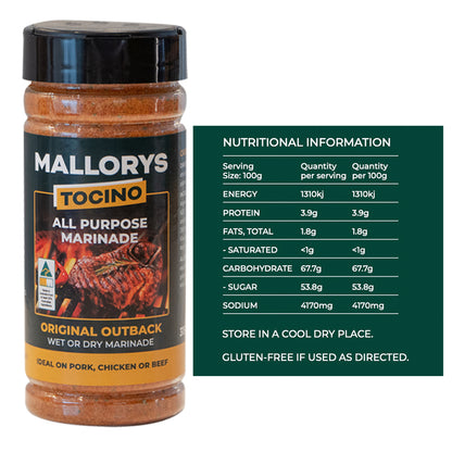 Mallorys Jerky BBQ Marinade Rub 6 Pack Ultimate Flavour Hit (for Human Consumption)