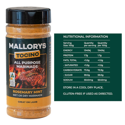 Mallorys Jerky BBQ Marinade Rub 6 Pack Ultimate Flavour Hit (for Human Consumption)