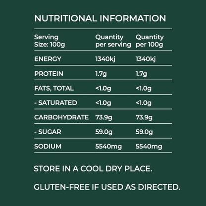 Mallorys Jerky Double Smoke BBQ Rub 300g Rich BBQ Flavour (for Human Consumption)