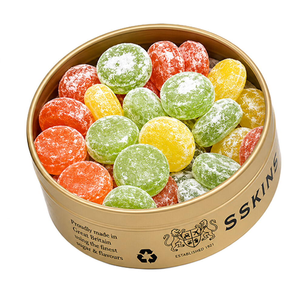 Simpkins Orange Lemon and Grapefruit Drops 200g Tin Sweets Candy Lollies
