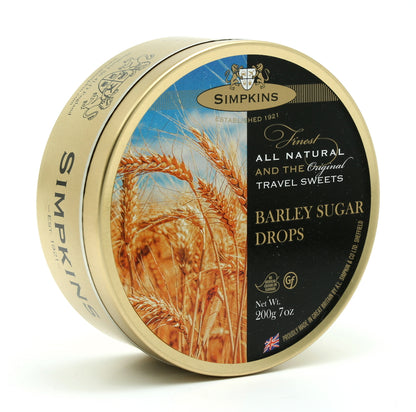 Simpkins Barley Sugar Drops 200g Tin Sweets Candy Lollies