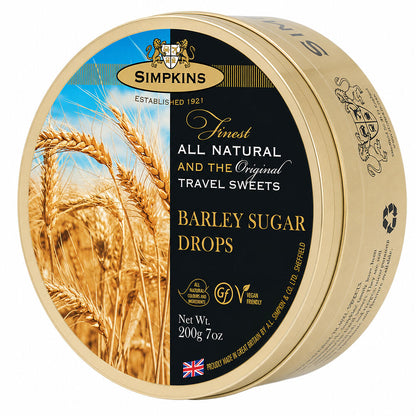 Simpkins Barley Sugar Drops 200g Tin Sweets Candy Lollies