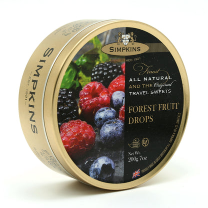 Simpkins Forest Fruit Drops 200g Tin Sweets Candy Lollies