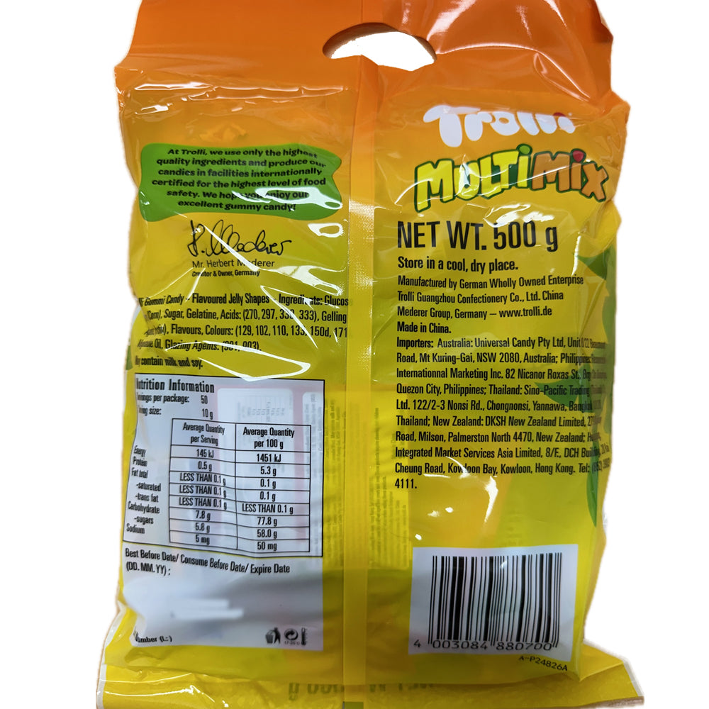 Trolli Treasure Island Multimix 500g Mixed Family Pack Lollies Favourites