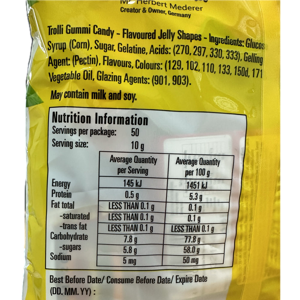 Trolli Treasure Island Multimix 500g Mixed Family Pack Lollies Favourites